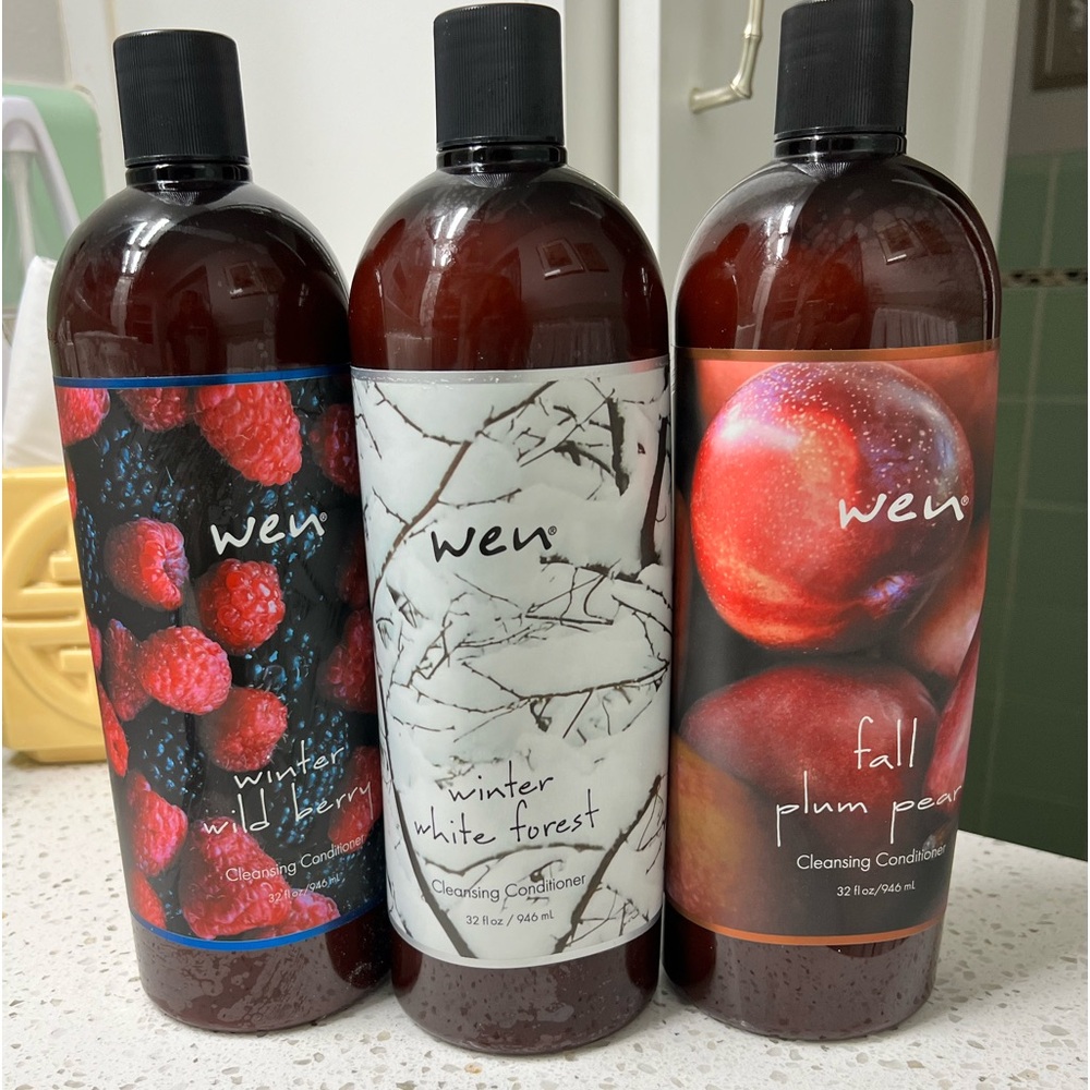 Three 32 ounce WEN cleansing conditioners - never opened